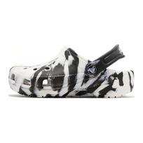Crocs Classic Marmuriniai klumpės K Vaikams Klumpės Baltos Juodos 207464-066 36-37