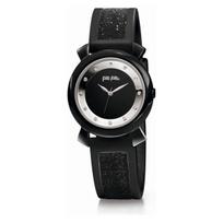 Laikrodis FOLLI FOLLIE WF15T013ZSK. Kwarcowy, Kolor juoda. Kobieta.