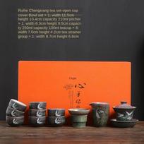 Kung Fu Tea Set Kiln Sancai Tureen Household Gift Set Tcup Gaiwan Tea Ceremony Japanese TeaSet Porcelana Drytea