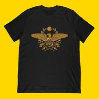 SPQR Roman Eagle Crest T-Shirt | Imperial Laurel Emblem S