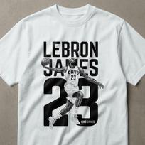 LeBron James Basketball T-Shirt, King James Graphic Tee, Legendary Player Fan ArT-Shirt, Sports Lover Gift for Him Her 3XL