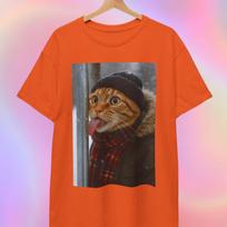 Cat Meme Shirt | Cats Tongue Frozen to Ice L