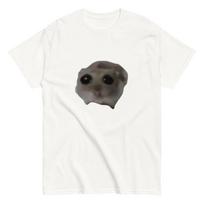 Sad Hamster Meme T-Shirt, Viral Trend, Comfy Cotton Tee 2XL