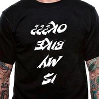Is My Bike OK??? T-Shirt Black Or White Unisex Uneek T-Shirt Tee Motorbike Cyclist Tee 2XL