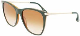 Akiniai VICTORIA BECKHAM VB636S-342. Akiniai przeciwsłoneczne, Kolor žalia. Kobieta.