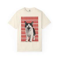 Screaming Cat AAAAA Pattern T-Shirt | Yelling Kitty Graphic Tee S