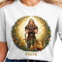 Freyr T-Shirt | Norse Mythology | Vintage Norse God Tee 4XL