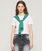 Cargo Bros For Woman Striped Layered Knit Cape (Green) Free