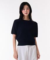 Chase Cult Women'S Cable Short Sleeve Sweater-Dbrg5673D04 Navy/85