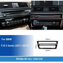BMW 5 serijos F10 2011-2017 Priedai Automobilis juodas plastikas Tuning CD skydelio dangtelio apdailos lipduko modifikacijos apdaila juoda