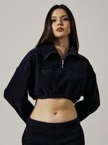 Kitty Pottery Boa Embo Crop Top [Navy] Navy/Free