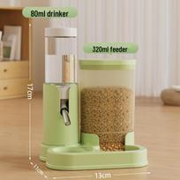 LISM Smart Sensor Hamster Water & Food Dispenser žalia
