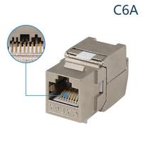 Cat6A Cat7 Keystone Lizdas Cat7 Rj45 Stp Be įrankių Cinko Lydinio Modulio Lizdai Adapterio Jungtis 22 Iki 26 Awg A2