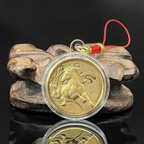 Monetos Dekoracija Raktų Pakabukas 2026 Zodiako Arklys Aukso Spalvos Proginis Medalis Arklio Metai Maža Dovana Metalo Amatai Suvenyras B rope