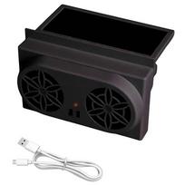 Car Cooling System Solar Panel Car Window Exhaust Fan Auto Air Vent Ventilation Fan Solar Radiator 2 Fans For Camper Rv Caravan juoda