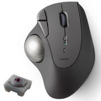 ELECOM Wireless Trackball Mouse Bluetooth IST Series 5 Buttons Thumb Operation Artificial Ruby Support Black 1 Windows/Android/Mac/iPad/Chrome juoda
