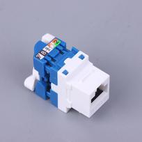 Sukamas laidas Cat6 Rj45 be įrankių Lan įdėklas Keystone Ethernet modulis lizdas Gigabit Utp be įrankių Ineternet lizdas mėlyna