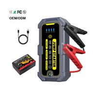 High Polymer Lithium Car Jump Starter 1000A 12V Portable Power Bank Emergency Battery Booster Fast Charging LED YJ002