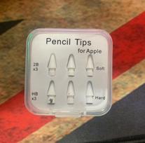 Soft Pencil Nibs 2B Replaceable Silicone Rubber Touchscreen Stylus Touch Pen Tips for Ipad Apple Pencil Tips Nibs 1st 2nd balta