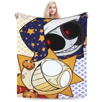 New Arrival Sundrop And Moondrop fnaf Blanket Super Soft Velvet Cozy Throw Blanket Machine Washable Size: 75*100cm, Weight: 230 GSM