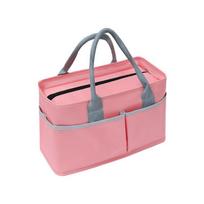 Large Capacity Insulated  Lunch Bag Waterproof Picnic Bag Portable Thermal Bag  Picnic rožinė