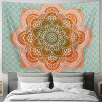 Vibrant Mandala Pattern Tapestry Artistic Bohemian Decor 100X70CM