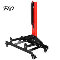Tire Polishing Stand Rolling Wheel Detailing Stand, Car Cleaning with 4 Casters, Heavy-Duty 3-Way Rotating Rollers for Ceramic Coating Shine raudona