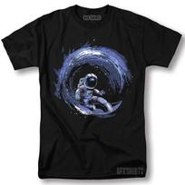 Astronaut Surfing Shirt Space Galaxy Cool Gift Graphic T-shirt Unisex T-Shirt S įvairiaspalvis