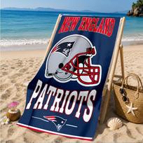 New England Patriots Gear Beach Towel, Quick-drying, Easy to Care for, Suitable for Both Fitness and Beach Vacations,Sports Essential 70cmx140cm(27x55inch)