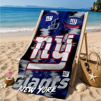 New York Giants Helmet Beach Towel, Quick-drying, Easy to Care for, Suitable for Both Fitness and Beach Vacations,Sports Essential 70cmx140cm(27x55inch)