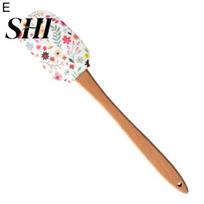 Cake Scraper Colorful Anti-scratch Silicone Portable Cream Dessert Spatula Household Supplies E