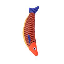 Cat Toy Fish Shaped Toy with Catnip Crinkle Sound Soft Safe Interactive Kitten Chew Toy for Indoor Play Exercise Orange Big Fish 24x5.5x4cm