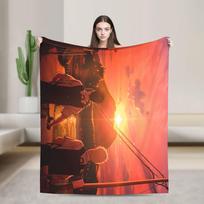 Minkšti šilti pledai Iškylai Vasarą Hikaru mirė Mesti pledą Flanelinis lovatiesė namų dekoravimui Madingas sofos-lovos užvalkalas 75X95CM