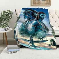 Classic Science Fiction Film Avatar Blanket Plush Nap Sofa Rug for Living Room Office Bedroom Birthday Home Travel Kid Gifts 75X95CM