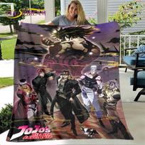 Jojo's Bizarre Adventure  Anime Soft Plush Blanket,Flannel Blanket Throw Blanket for Living Room Bedroom Bed Sofa Picnic Cover 75X95CM