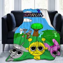 Sprunki Flanelinis vasaros pledas Oro kondicionierius Muzikos maišymo žaidimas Daugiafunkcis itin minkštas pledas Lovai Kilimo gabalas 75X95CM