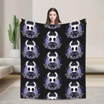 Hollow Knight In the Grass Quality Warm Throw Blanket for Kids and Adults Spring Bedspread for Bedroom 75X95CM