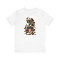 Bald Eagle 1776 Shield T-Shirt | Patriotic American Independence Tee 2XL