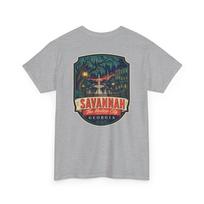 Savannah - Mid Century Luggage Tag T-Shirt | Retro City Badge Tee 2XL