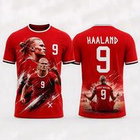 Haaland 9 Raudoni Grafiniai Marškinėliai Futbolas 2026 Nauji Vasaros Gerbėjų Tinklelio Marškinėliai Futbolo Gerbėjams Vyrams Moterims Laisvalaikio Trumpomis Rankovėmis Sportiniai Y2K Marškinėliai S