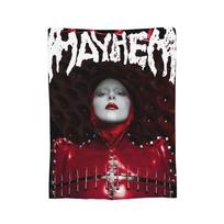 Lady Gaga Mayhem Blankets Flannel Autumn/Winter Portable Ultra-Soft Throw Blankets for Home Office Bedspread Size: 75*100cm, Weight: 230 GSM
