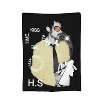 Harrys Styles Kiss All the Time Disco Occasionally Blanket Velvet Aperture Warm Throw Blanket for Bed Office Bedding Throws Size: 75*100cm, Weight: 230 GSM