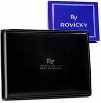 Odinė piniginė RFID ROVICKY RV-7870-BCA