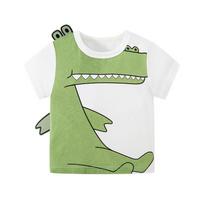 Betop Kids' Cartoon 3D Round Neck Knitted T-Shirt - Summer 2025 Short Sleeve. 100 cm