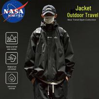 NASA MARVEL Men's Hooded Casual Windbreaker Jacket L juoda