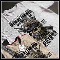 Combat Engineer t-shirt Army Sapper Essayons Combat Veteran Breacher tee M