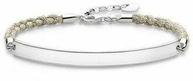 Biżuteria THOMAS SABO A002917319L19. Bransoletka, Kolor balta sidabrinė. Kobieta.