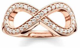 Biżuteria THOMAS SABO TR20144161446. Pierścionek, Kolor rožinė auksinė. Kobieta.