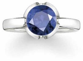 Biżuteria THOMAS SABO 034-048-32-52. Pierścionek, Kolor mėlyna sidabrinė. Kobieta.