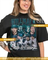 WillMack Will Smith & Macklin Celebrini Vintage T-Shirt Gift for Women and Man Shirt Unisex Tee Sport SweaT-Shirt 2XL gray